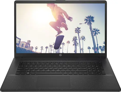 HP Ноутбук 17-cp2020ua 17.3" FHD IPS AG, AMD R5-7520U, 16GB, F512GB, UMA, DOS, чорний - фото 1