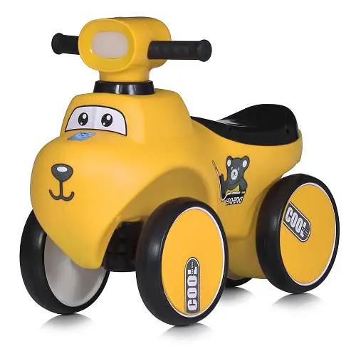 Каталка-толокар M 5940-6, музика, світло, колеса EVA, жовтий