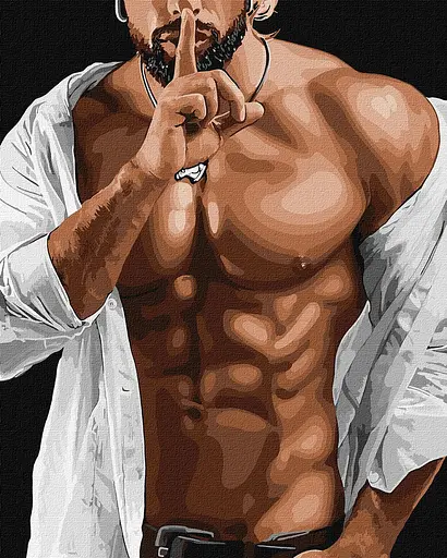 Набір для розпису по номерах Твоя таємниця, 40x50 см, КНО8397