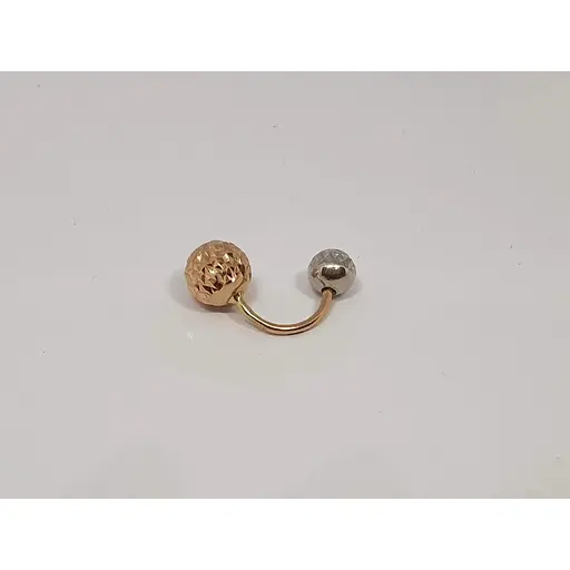 Золота сережка-пірсинг Favoritum. 320129_7_А_БК - фото 2