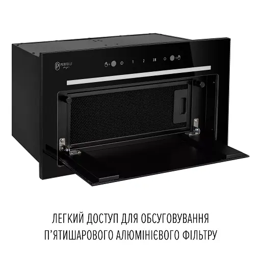 Вытяжка полновстраиваемая Perfelli Design Filini 5 Nero Silenzio - фото 8