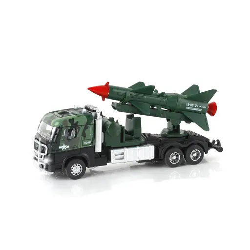 Машина металлическая, инерция, масштаб 1:60, военная, подвижные детали, резиновые колеса (В ассортименте) - фото 2