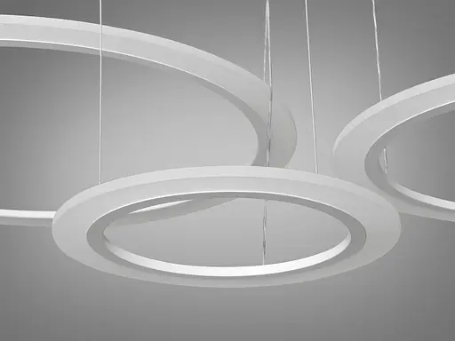 Гармонійна новинка, світлодіодна люстра на тросах, 115 Вт, біла - фото 3