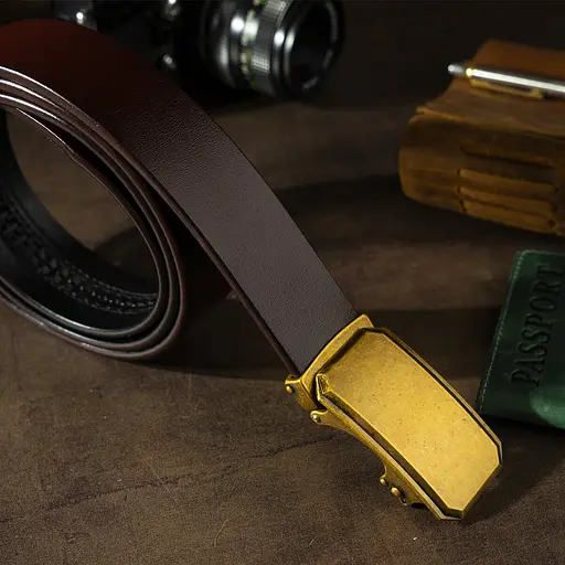 Ремінь шкіряний Vintage чоловічий 115х3,4 см acs0014913 - фото 5