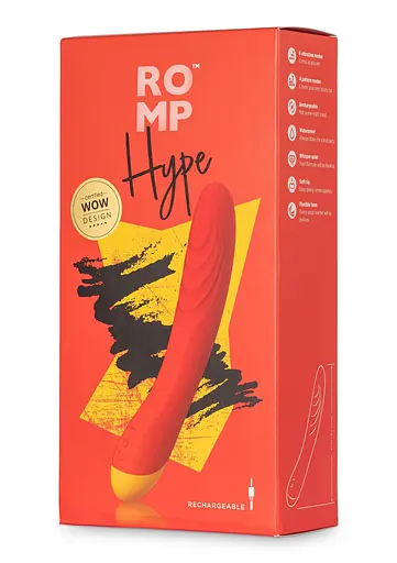 Вібратор Romp Hype 21 см червоний - фото 2