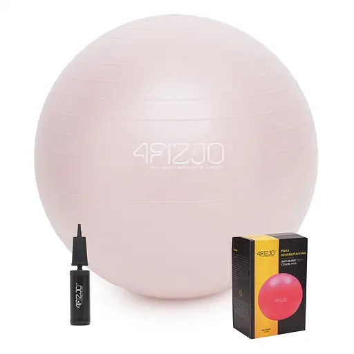 М'яч для фітнесу (фітбол) 4FIZJO 65 см Anti-Burst 4FJ0401 Pink (P-5907739317384) - фото 1