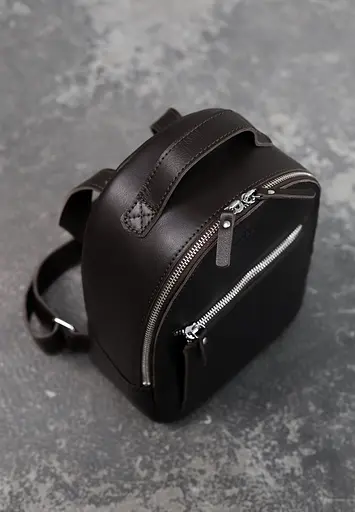 Кожаный рюкзак Groove S темно-коричневый - фото 4