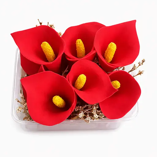 Кондитерська вирубка-плунжер для мастики «Пелюсток кали / лист лілії» Зелений 88318 - фото 5