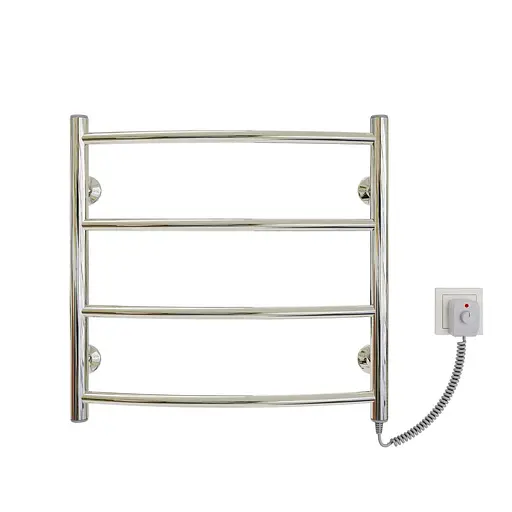 Електрична рушникосушарка Kosser Дуга 500x500/4 ER рег. ДД06ЕR, Хром, Праве - фото 2