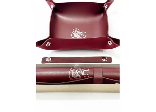 Настільна гра Планета Ігор Лоток для кубиків Дракон (бургунді) (Dice tray Dragon burgundy) (pi-dt006) - фото 11