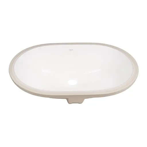 Умивальник Qtap Stork врізний овальний 560x395x195 мм White + донний клапан PU02O, Білий - фото 3