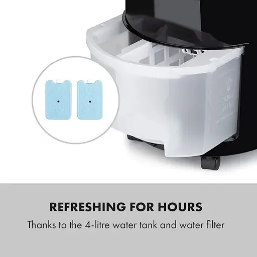 Охолоджувач повітря Klarstein Waterfall 4-в-1 400 м³/год Чорний (10035834) - фото 5