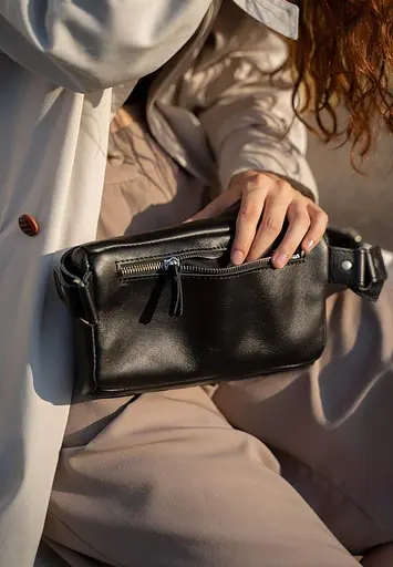 Поясна сумка Explorer S чорна краст - фото 5