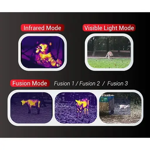 Монокуляр тепловізійний/цифровий Guide TL650 2.8-22.4x50 640х480@12μm з далекоміром 600 м - фото 10