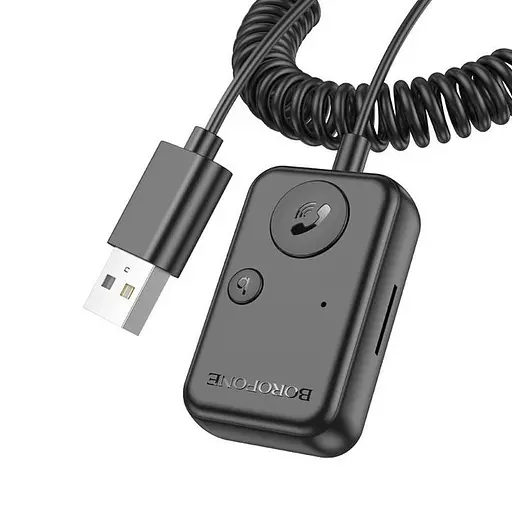 Автоадаптер - FM-модулятор BOROFONE BC49 June car BT FM transmitter - фото 3