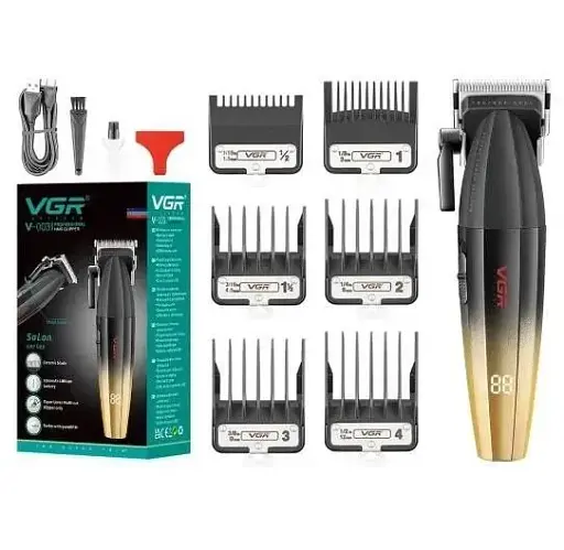 Профессиональная машинка для стрижки VGR V-003 (9000 об/мин, DLC-ножи, 2500 mAh)