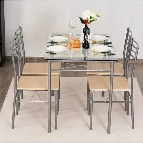 Комплект мебели Costway Corners обеденный стол со стульями - фото 2