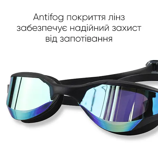 Окуляри для плавання Renvo Alat Pro Уні Anti-fog Чорний OSFM (2SG610-0106) - фото 6