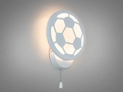 Настінний LED світильник Футбольний м`яч, 17 Вт, білий - фото 2