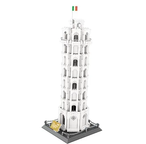 Конструктор Архитектура Wange 3D Пизанская Башня Tower of Pisa 5214 для детей и взрослых 1390 деталей - фото 3