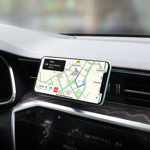 Автотримач для телефона HOCO CA65 Sagittarius series air outlet magnetic car holder Black - фото 7