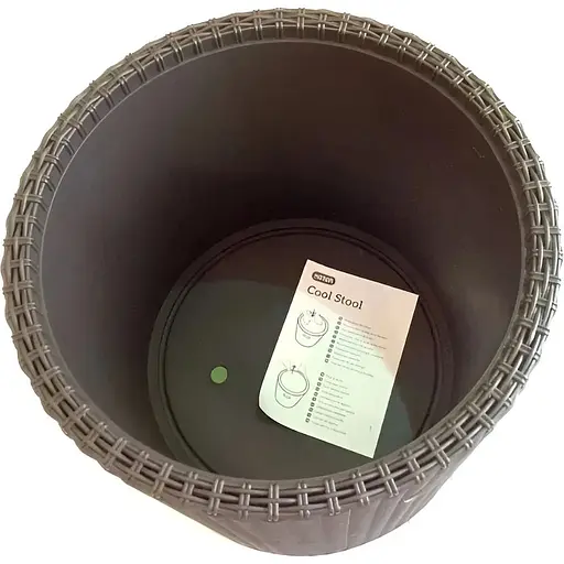 Стіл-скриня садова пластикова Keter Cool Stool коричневий - фото 2