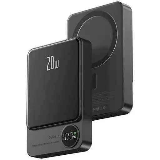 Повербанк MagSafe Power Bank Q9 з бездротовою зарядкою для iPhone 10000 mAh 20W Black