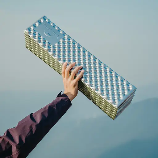 Килимок подвійний складаний IXPE Naturehike CNK2450WS044 алюмінієва плівка (200x120х1.8 см) Синій - фото 5