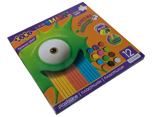 Пластилин, 12 цветов, 240 г