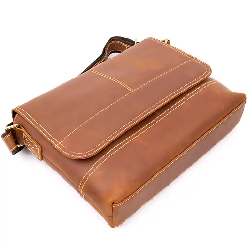 Чоловіча шкіряна сумка Vintage 37,5х27х5,5 см sum0013947 - фото 3