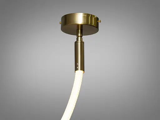 Сучасна світлодіодна люстра шланг потужністю 17W, бронзова люстра - фото 4