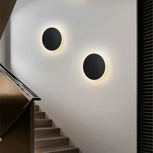 Світлодіодний накладний чорний круглий світильник | Арт. 1-MWL Circle BK | Line F - фото 6