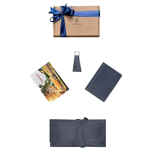 Набір шкіряних аксесуарів для мандрівника Касабланка - фото 5