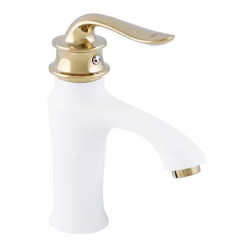 Змішувач для умивальника Zerix Z10219-7 ZX0493 Білий матовий - фото 1