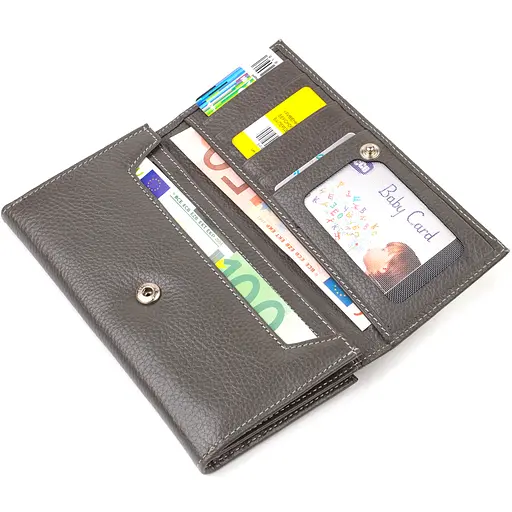 Жіночий шкіряний гаманець Canpellini 10х19х1.5 см acs0025571 - фото 3