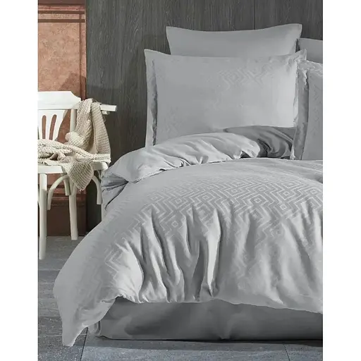 Постільна білизна Tivolyo Home Metis Gri Жаккард Tivoli Home pbe0051554 - фото 1