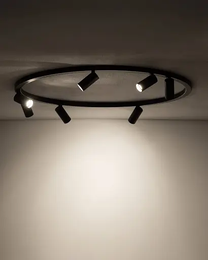 Люстра Nowodvorski 11944 Fourty Round GU10 R35 7x10W IP20 чорна - фото 3