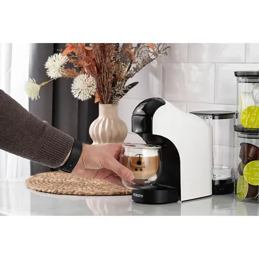 Кофеварка капсульная Ardesto 0.8 л капсулы Nespresso, Nescafe Dolce Gusto белая - фото 6