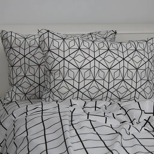 Комплект наволочок ТЕП Quadro Stars скрутка сірий 70 x 70 см (2-04245_32288) - фото 1