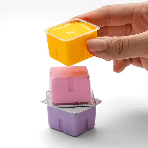 Набор гуашевых красок Jelly Cup 24×30 мл розовый пластиковый пенал HIMI - фото 7