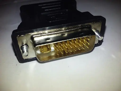 Перехідник 2E штекер DVI 24 + 5 гніздо VGA пластик - фото 3