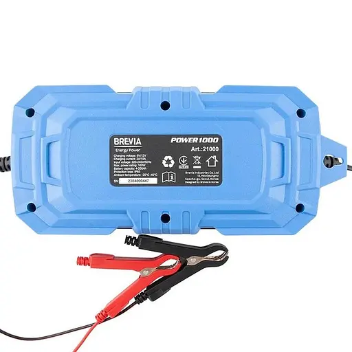 Зарядний пристрій 6 / 12 V 10 A для акумуляторів brevia Power1000 21000EP - фото 4