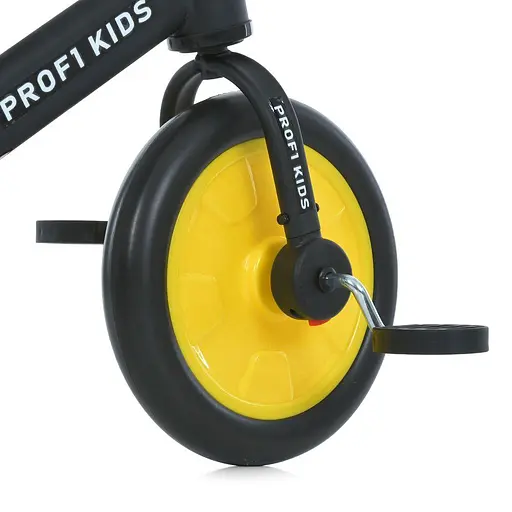 Дитячий біговел-велосипед MBB 1012-4 Profi Kids 12" EVA-колеса ексцентрик чорно-жовтий - фото 4
