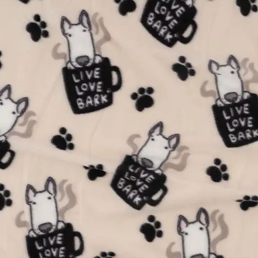 Плед Ardesto Fleece 100% полиэстер песики бежевый 130 x 160 см (ART0723PB) - фото 4