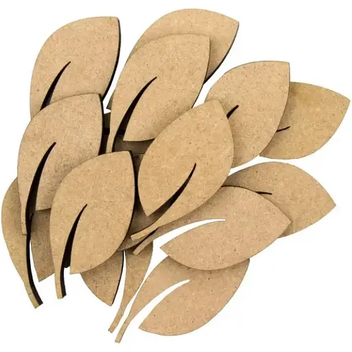 Мини-заготовка Rosa Talent Листочек МДФ 3х4 см 15 шт