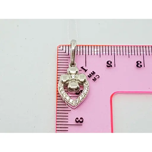 Серебряная подвеска Лазурит с фианитами. 39102р - фото 3