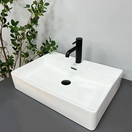 Умивальник VBI Padua M white накладний VBI-012201, Білий - фото 1