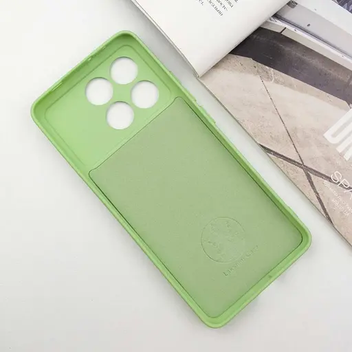 Чохол Lakshmi Silicone Cover Full Camera (A) для Xiaomi Poco X6 Pro Зелений / Pistachio - фото 3