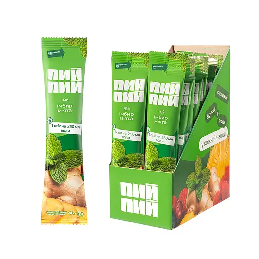 Концентрат напою Пий пий «Чай імбир - м’ята» пастеризований  - фото 3