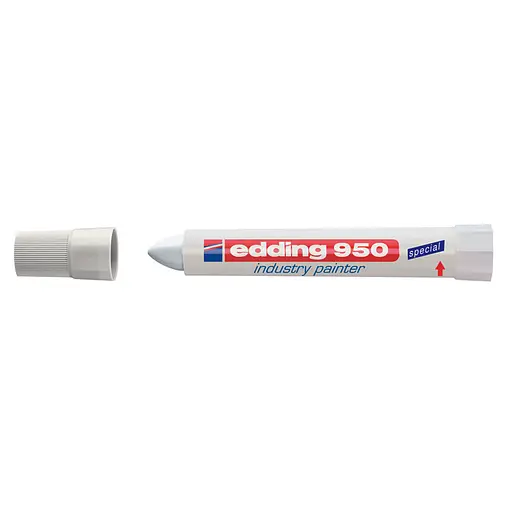 Маркер Edding Industry Paint конусоподібний 10 мм білий (e-950/11)